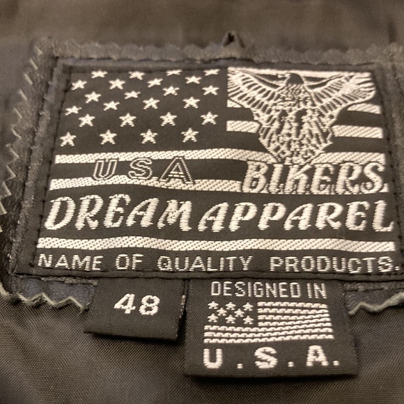 Leather Bikers Vest - Picture 2 of 7